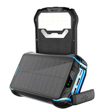 Carica l&#39;immagine nel visualizzatore di Gallery, Soluser Powerbank 26800mAh Caricabatterie Portatile Solare Powerbank, Blue - Ilgrandebazar