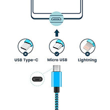 Carica l&#39;immagine nel visualizzatore di Gallery, Yosou Cavo Micro USB [3-Pezzi, 1M] Caricatore Android Nylon 3-Pezzi 1M - Ilgrandebazar