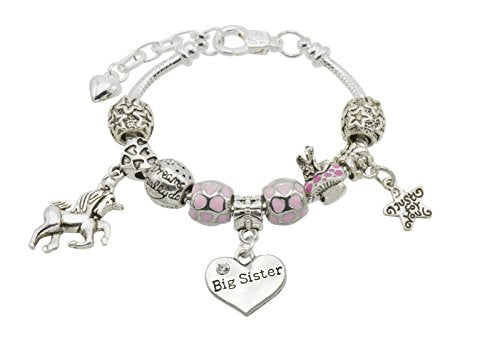 Braccialetto con unicorno e messaggio speciale, scatola regalo – 9... - Ilgrandebazar
