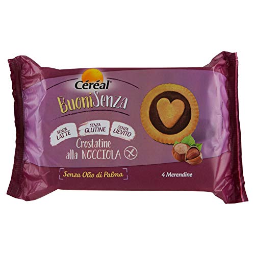Céréal BuoniSenza Crostatine alla Nocciola - Senza Latte - Glutine -...