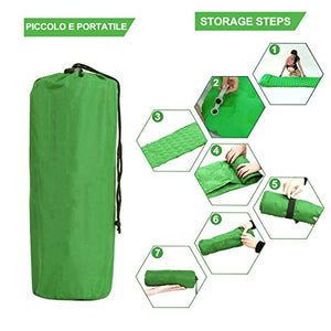 QcoQce Ryaco Materasso da Campeggio Gonfiabile, 193 * 57 * 6cm Verde Oliva