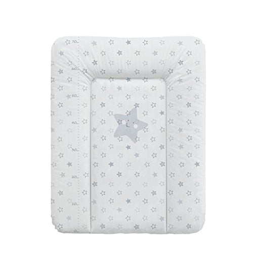 Babycalin Materasso fasciatoio Comfort, motivo Stella, 50 x 70 cm – Grigio