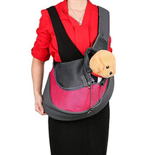 Carica l'immagine nel visualizzatore di Gallery, BIGWING Style Borsa da viaggio per cani Trasportino passeggio L, rosa
