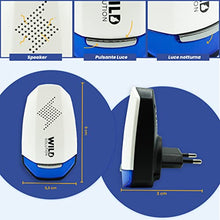 Carica l'immagine nel visualizzatore di Gallery, WILD SOLUTION - Pest Whisperer 2.0 - Repellente Ultrasuoni per Topi Professionale 2023 - Anti Ragni, Formiche, Scarafaggi, Insetti e Ratti - Repellente Topi - Dissuasori per Topi - 2 Pack