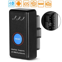 Carica l&#39;immagine nel visualizzatore di Gallery, OBD2 Bluetooth 4.0, Smaier OBDII Nuova Versione Diagnosi per Auto, Mini...