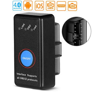 OBD2 Bluetooth 4.0, Smaier OBDII Nuova Versione Diagnosi per Auto, Mini...