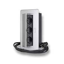 Carica l&#39;immagine nel visualizzatore di Gallery, Presa a scomparsa con 3 spine Schuko. da incasso cavo 1,5 m per...