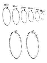 Carica l&#39;immagine nel visualizzatore di Gallery, 6 Paia Orecchini Multidimensioni Finti Cerchio Anello Naso Non-bucato Molla... - Ilgrandebazar