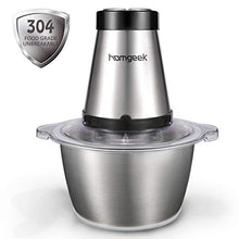 Carica l&#39;immagine nel visualizzatore di Gallery, homgeek Tritatutto da Cucina Elettrico, Frullatore Multifunzione... - Ilgrandebazar