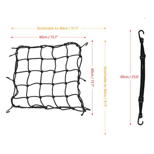 1pz Rete Riflettente Elastica Moto + 1Pz Corda Moto...