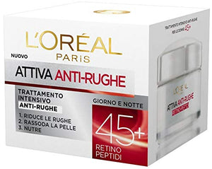 L'Oréal Paris Attiva Antirughe 45+ Crema Viso Donna Intensiva... - Ilgrandebazar