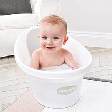 Carica l&#39;immagine nel visualizzatore di Gallery, Shnuggle Vaschetta per bagnetto Bianca con schienale grigio - Ilgrandebazar