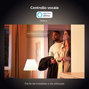 Philips Lighting Hue White Lampadina LED Connessa, Attacco E27, Dimmerabile,... - Ilgrandebazar