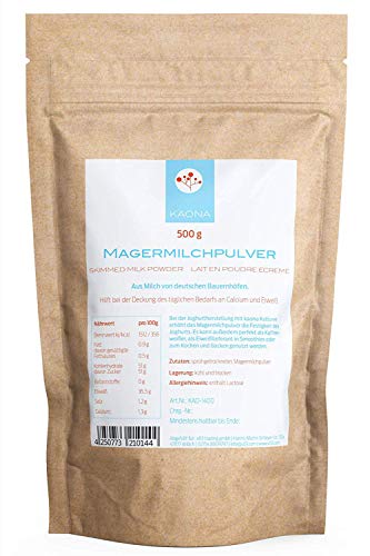 Latte scremato in polvere 500 g di latte fattoria tedesca per yogurt,...