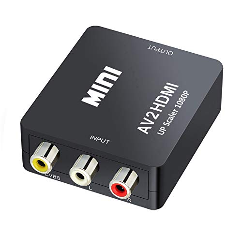 Adattatore RCA A HDMI 1080P - Convertitore AV/HDMI Per PS3, Xbox, DVD E Altri Dispositivi