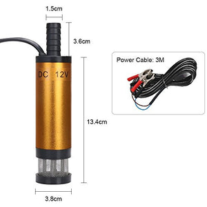 flintronic Pompa Acqua e Olio con Clip, 12V 38mm Sommersa Elettrica...