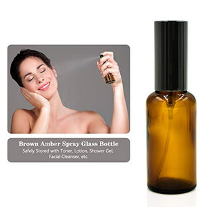 cococity 4 Pcs 30ml 50ml Flacone Spray Ambra, Nebulizzatore in Vetro...