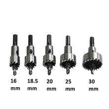 Carica l&#39;immagine nel visualizzatore di Gallery, S&amp;R Seghe a tazza Metallo HSS per Acciaio Cobalto / Set di 5 frese...
