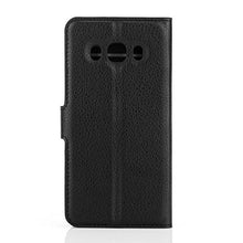Carica l&#39;immagine nel visualizzatore di Gallery, Moonmini Galaxy J5 (2016) J510 Custodia Cover PU Portafoglio Pelle Libro Nero