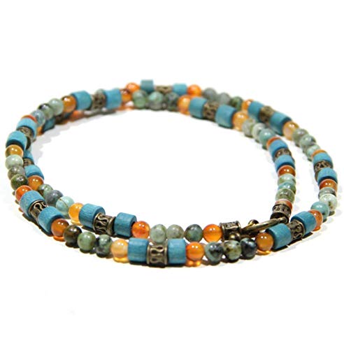 Collana CHNA04 Turchese per uomini e donne - Ilgrandebazar