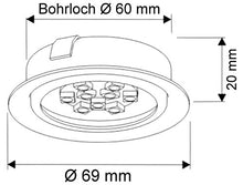 Carica l&#39;immagine nel visualizzatore di Gallery, Faretto da incasso per mobili Slim G4 12 V, con telaio in metallo dotato... - Ilgrandebazar