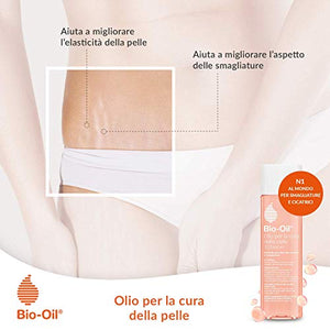 Bio-Oil Olio Trattamento per la Pelle con Azione Idratante Cicatrizzante e Anti Smagliature, Nasconde le Cicatrici, le Smagliature e gli Inestetismi della Pelle, 125 ml