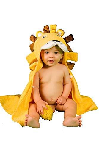 alenyk Asciugamano Accappatoio Leoncino Per Bambini da Bagno 100% Cotone... - Ilgrandebazar