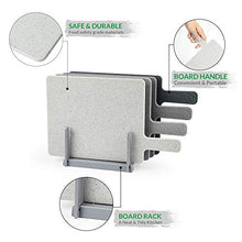 Carica l&#39;immagine nel visualizzatore di Gallery, Hodekt Tagliere da Cucina Set di 4, Taglieri con Ripiano e Maniglia,...