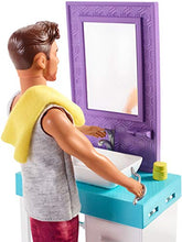 Carica l&#39;immagine nel visualizzatore di Gallery, Barbie- Playset Il Bagno di Ken, Bambola con Barba Che Appare e Scompare,... - Ilgrandebazar