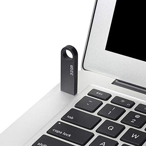 Chiavetta USB 32 GB, Mini PenDrive 32 Giga Metallo 32GB PEN Black