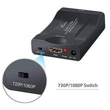 Carica l&#39;immagine nel visualizzatore di Gallery, Aerctor Adattatore SCART HDMI per TV - Convertitore Spina di alimentazione