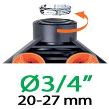 Carica l&#39;immagine nel visualizzatore di Gallery, Claber 7724065 Prese Rubinetto 3/4-1/2F, 2 Vie