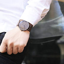 Carica l&#39;immagine nel visualizzatore di Gallery, BEWELL Orologio in Legno Unisex Analogico Al quarzo con Cinturino Uomo Nero - Ilgrandebazar