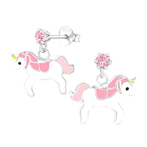 Orecchini bambina Disney Minnie argento cristallo ametista viola
