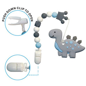 Clip ciuccio dentizione neonati massaggiagengive Dentifricio JRBT-GD - Ilgrandebazar