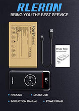Carica l&#39;immagine nel visualizzatore di Gallery, RLERON Power Bank 25000mAh Wireless, Caricabatterie Portatile con 2 Rosso - Ilgrandebazar