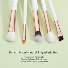 Carica l&#39;immagine nel visualizzatore di Gallery, Jessup 15Pz Bianco perla/Oro rosa Set di pennelli per trucco professionale...