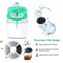 Carica l&#39;immagine nel visualizzatore di Gallery, Petacc Fontana per Gatti Dispenser Acqua Erogatore Bianco e Verde - Ilgrandebazar