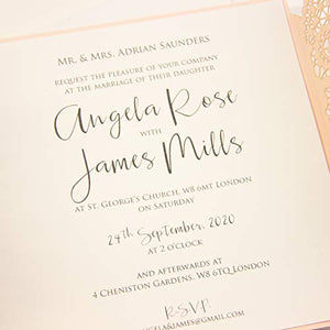 50 CARTE CONFEZIONE Carta pesca brillante con busta partecipazioni... - Ilgrandebazar