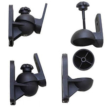 Carica l&#39;immagine nel visualizzatore di Gallery, Techly 309692 Coppia Staffe Speakers a Parete Universali Regolabili Nero