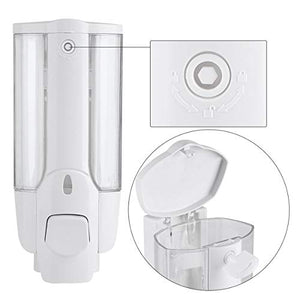 Dispenser di Sapone da Parete, 350ml Cucina Bagno White - Ilgrandebazar
