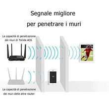 Carica l'immagine nel visualizzatore di Gallery, Tenda AC6 Router Wi-Fi AC1200 Dualband 300 Mbps AC1200Mbps + Fast Ethernet