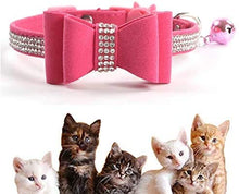 Carica l&#39;immagine nel visualizzatore di Gallery, YCZ Collari per Gatti Breakaway Carino Fiocco e Betty con Morbidi rosa