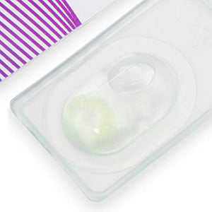 GLAMLENS Lenti a contatto colorate verdi Rose Green - mensili - con porta...