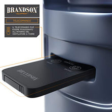 Carica l&#39;immagine nel visualizzatore di Gallery, Brandson - Ventilatore a Torre Silenzioso con Telecomando - 45 W Blu Grafite