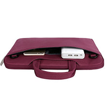 Carica l&#39;immagine nel visualizzatore di Gallery, MOSISO Laptop Borsa a Tracolla Compatibile con 2019 15-16 Pollici, Vino Rosso