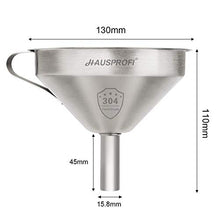 Carica l'immagine nel visualizzatore di Gallery, HAUSPROFI - Imbuto in Acciaio Inox da 5 Pollici/13cm 13cm + 200mesh
