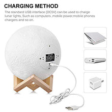 Carica l&#39;immagine nel visualizzatore di Gallery, Luna Lampada Led, 3D luce USB Ricaricabile 16 colori Moon Lamp 5.91 Inch - Ilgrandebazar