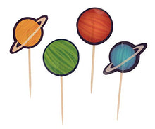 Carica l&#39;immagine nel visualizzatore di Gallery, Decorazioni per cupcake – Confezione da 200 decorazioni usa e getta, Spazio
