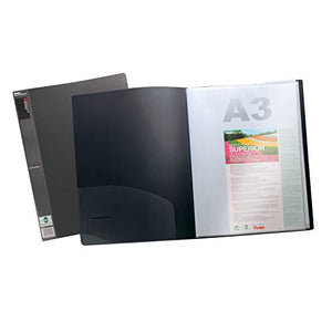 Pentel DCF132A - Cartellina per presentazioni, in formato A3, nero - Ilgrandebazar